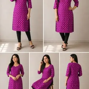 Purple Saptapar Sambalpuri Printed Cotton Kurti for Women | Ethnic Daily Wear Kurti Sambalpuri cotton kurti Odisha handloom ShlokWear